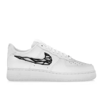Nike Air Force 1 07 LX Molten Metal Swoosh Pack - черные женские кроссовки белые IF1686-101 35.5