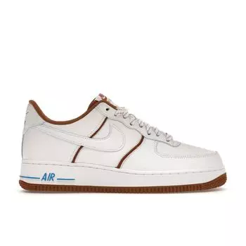 Nike Air Force 1 07 LX White Light British Tan Мужские кроссовки фото-синие FN5757-100 41