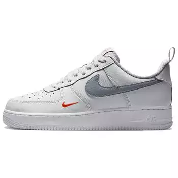 Nike Air Force 1 07 Photon Dust Safety Оранжевые мужские кроссовки Серый Белый Холодно-Серый HF3836-001 40