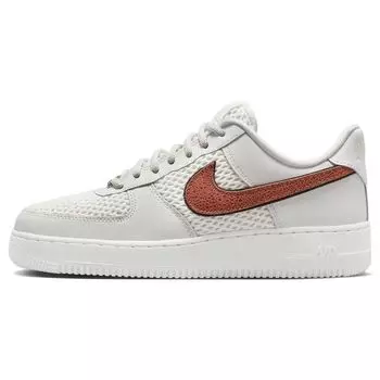 Nike Air Force 1 Баскетбольные кожаные женские кроссовки White Sail Black DZ5228-100 36.5