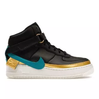 Nike Air Force 1 Jester XX High Черные женские кроссовки Blustery-Dusty-Peach-Metallic-Vivid-Gold-Summit-White AR0625-001