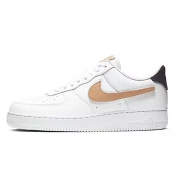 Nike Air Force 1 Low 07 LV8 Removable Swoosh — белые мужские кроссовки Vachetta Tan Obsidian-Vachetta-Tan-White CT2253-100