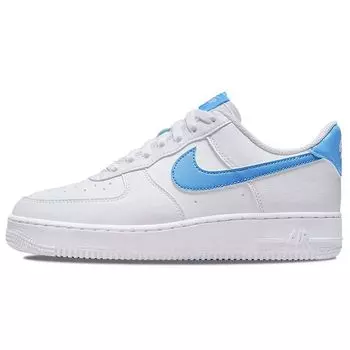 Nike Air Force 1 Low 07 Next Nature University Синие женские кроссовки Белый металлик-серебристый DN1430-100 37.5