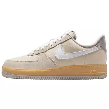 Nike Air Force 1 Low 07 замша холст хаки (Женский) Мужские кроссовки Light-Khaki Gum-Yellow College-Grey HV4306-234 38.5