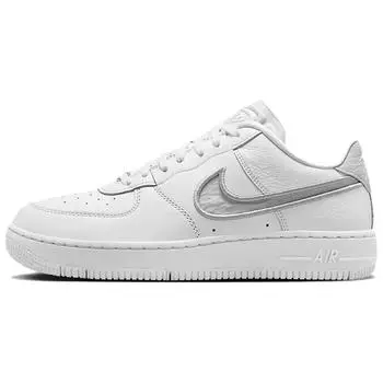 Nike Air Force 1 Low Dance Pack - женские кроссовки Summit White Silver Metallic-Silver Photon-Dust FJ7409-101 40.5