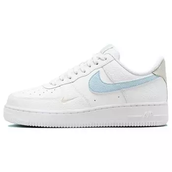 Nike Air Force 1 Low White Light Armory Синие женские кроссовки Light-Bone HF0022-100