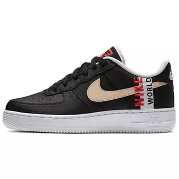 Nike Air Force 1 LV8 1 GS Worldwide Pack — женские кроссовки Black Crimson Flash-Crimson White Crimson-Tint CN8536-001