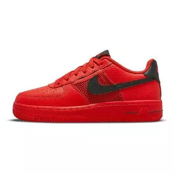 Nike Air Force 1 LV8 GS Mesh Pocket — детские кроссовки Habanero Red White Black DH9596-600 36