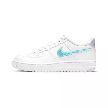 Nike Air Force 1 LV8 PS Digital Swoosh — детские кроссовки белые, черные, разноцветные CW1584-100 29.5