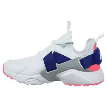 Nike Air Huarache City Low White Hot Punch Синие женские кроссовки Wolf-Grey-Concord-Laser-Pink AH6804-101