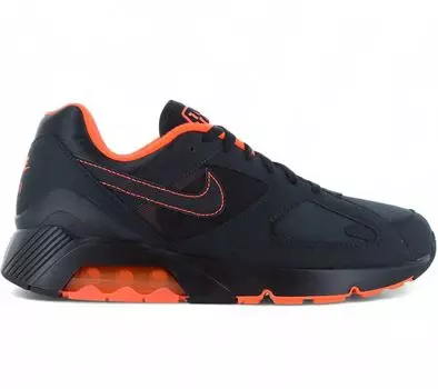 Nike Air Max 180 - Black Hyper Crimson - Мужские кроссовки Черные FJ9259-002 ОРИГИНАЛ EU 42 US 8.5 чёрный