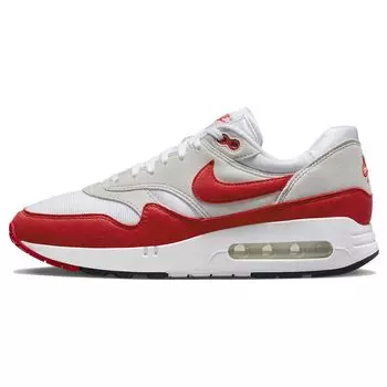Nike Air Max 1 86 OG Big Bubble — красные мужские кроссовки, белый университетский красный, светло-нейтральный, серый DQ3989-100 38.5