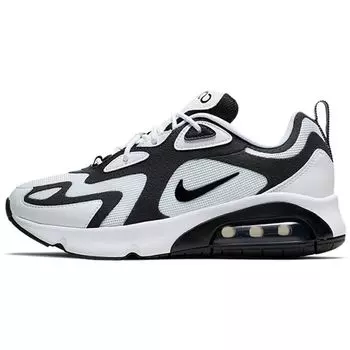 Nike Air Max 200 Белые Черные Женские Кроссовки Антрацит AT6175-104
