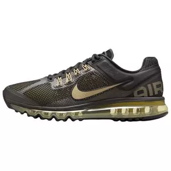 Кроссовки Nike Air Max 2013 Black Flat Gold Unisex с металлическим-золотым оттенком HQ1927-001 44