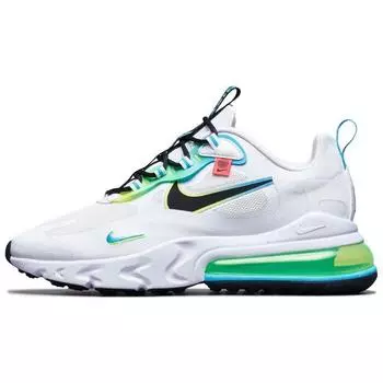 Nike Air Max 270 React Worldwide Pack — белые мужские кроссовки Blue-Fury Volt Black CK6457-100