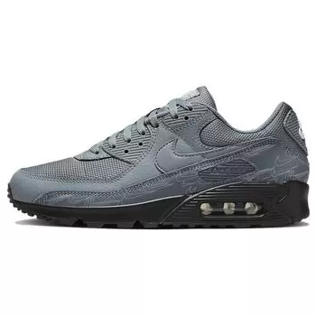 Nike Air Max 90 Cool Grey Светоотражающие мужские кроссовки Черно-белые DZ4504-002 42