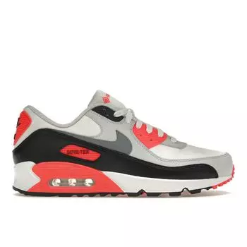 Nike Air Max 90 GORE-TEX Инфракрасные мужские кроссовки Summit-Белый Холодно-Серый Ярко-Малиновый FD5810-101 42