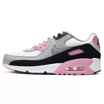 Nike Air Max 90 GS Розовые кроссовки White Particle-Grey Light-Smoke-Grey CD6864-104