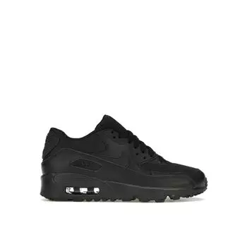 Nike Air Max 90 Mesh тройной черный (GS) Женские кроссовки Черный-Черный 833418-001 36.5
