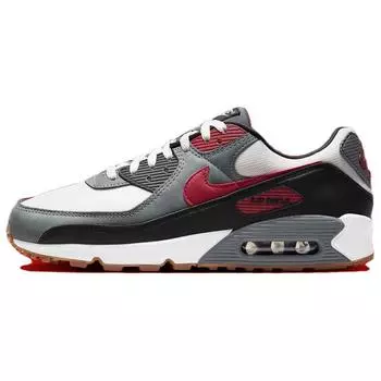 Nike Air Max 90 Team Red Gum мужские кроссовки белый прохладно-серый черный FB9658-100 41