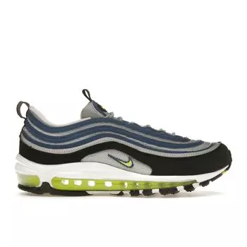 Nike Air Max 97 OG Atlantic Blue Женские кроссовки Металлик-Серебристый Черный Напряжение-Желтый DQ9131-400 35.5