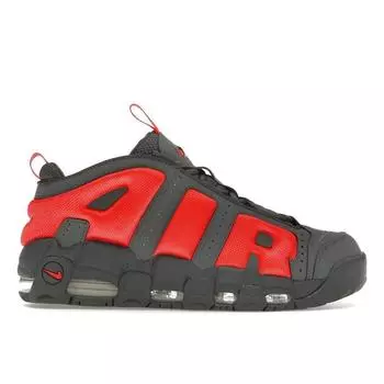 Nike Air More Uptempo Low темно-серые светло-малиновые мужские кроссовки металлик-серебристый FZ3055-002 42.5