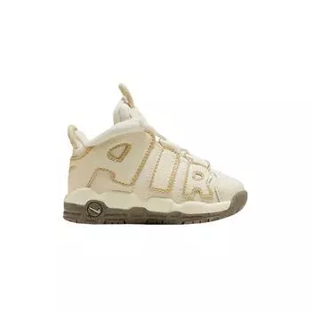 Nike Air More Uptempo TD Coconut Milk Team Gold Детские кроссовки Кремовые, темно-коричневые DX1941-100 23.5