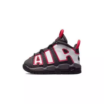 Кроссовки Nike Air More Uptempo TD Medium Ash Siren Red White Baby черные DH9722-200 23.5