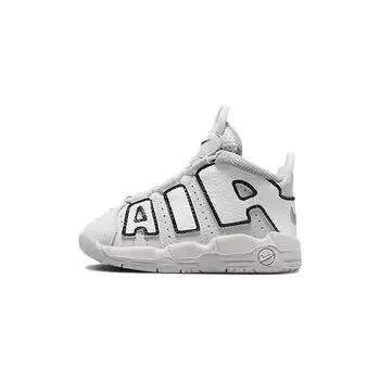 Nike Air More Uptempo TD Photon Dust Черные детские кроссовки Белый металлик-серебристый FD0024-001