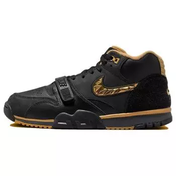 Nike Air Trainer 1 College Football Playoffs Pack - черные мужские кроссовки Golf-Leaf Anthracite Metallic-Gold FJ6196-001 44