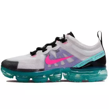 Nike Air VaporMax 2019 South Beach Женские кроссовки White Platinum-Tint Pink-Blast-Aurora-Green AR6632-005