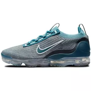 Nike Air Vapormax 2021 Flyknit Rift Blue Мужские кроссовки Wolf-Grey Photon-Dust Dark-Teal-Green DC9394-400 42