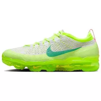 Nike Air VaporMax 2023 Flyknit Vast Grey Volt Мужские кроссовки Green Hot-Punch Emerald-Rise FZ4016-001 42