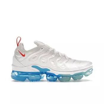 Nike Air VaporMax Plus White University Blue Мужские кроссовки Worn-Blue Habanero-Red DV2119-100 42.5