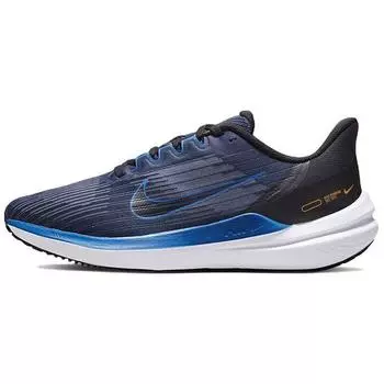 Nike Air Winflo 9 Obsidian Dark Marina Blue Мужские кроссовки черный белый DD6203-400 45.5