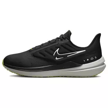 Nike Air Winflo 9 Shield Black White Volt Мужские кроссовки темно-дымчато-серые DM1106-001 40