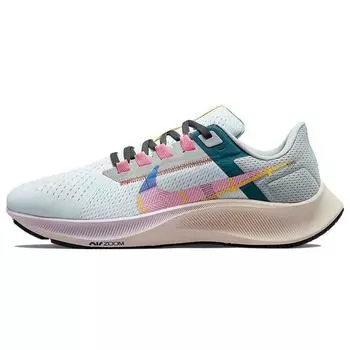 Nike Air Zoom Pegasus 38 Premium Blue Tint Regal Pink Женские кроссовки Светло-дымчато-серые многоцветные DC8796-400 38