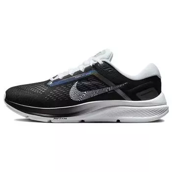 Nike Air Zoom Structure 24 Black Zebra Переливающиеся женские кроссовки белые DX9626-001 36