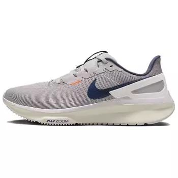 Nike Air Zoom Structure 25 Light Iron Ore Thunder Blue Мужские кроссовки Серые Total-Orange Atmosphere-Grey DJ7883-009 44