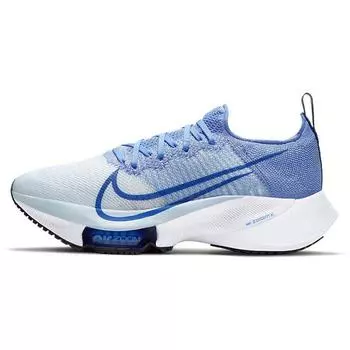 Nike Air Zoom Tempo NEXT% Flyknit сине-белые женские кроссовки Royal-Pulse Blue-Tint Black CI9924-400 36