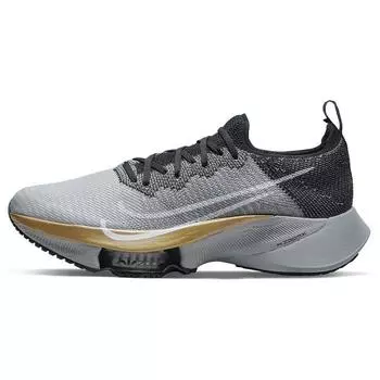 Nike Air Zoom Tempo Next% Flyknit Wolf Grey Black Мужские кроссовки Pure-Platinum White CI9923-008 38.5