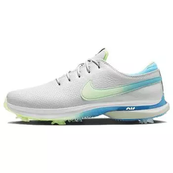 Nike Air Zoom Victory Tour 3 Широкие амортизирующие, противоскользящие низкие кроссовки для гольфа Мужские кроссовки Серый Синий DX9025-047 40