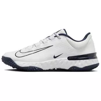 Nike Alpha Huarache Elite 4 TF Белые Полуночно-синие Женские Кроссовки Чисто-платиновые FD2746-105 40