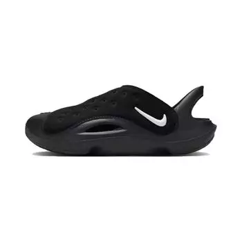Nike Aqua Swoosh Sandal PS Черные детские кроссовки Антрацитовый белый FN0876-002