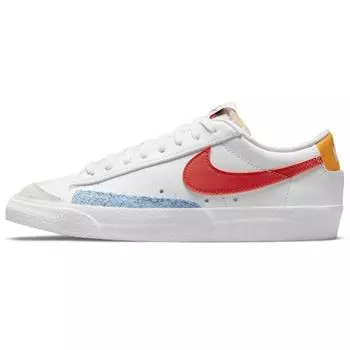 Nike Blazer Low 77 Белые Оранжевые Женские Кроссовки Университет-Золотой Университет-Синий DC4769-105 36.5
