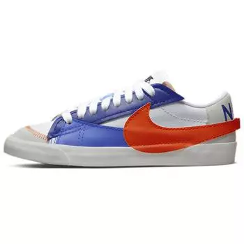 Nike Blazer Low 77 Jumbo Deep Royal Safety Orange Мужские кроссовки Белый Safety-Orange-Sail-Deep-Royal-Blue-Medium-Blue DV9122-181 44