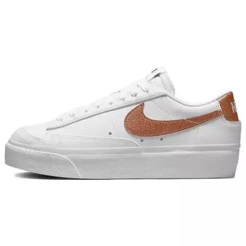 Nike Blazer Low Platform White Metallic Copper Женские кроссовки Черные DQ7571-100 37.5