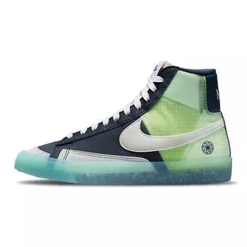 Nike Blazer Mid 77 GS Move To Zero — темно-синие кроссовки Armory Blue Summit-White Glacier-Ice DO2699-400 36.5