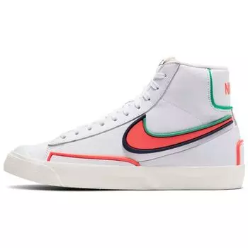 Nike Blazer Mid 77 Infinite White Crimson женские кроссовки Ярко-малиновые Old-Blue Roman-Green DC1746-103 36