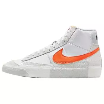 Nike Blazer Mid 77 Pro Club Remastered — белые защитные оранжевые мужские кроссовки Sail Light-Silver DQ7673-103 41